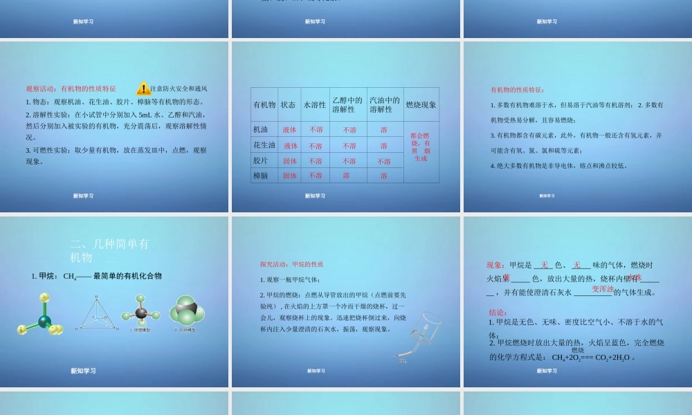 粤教初中化学九下《9.1 有机物的常识》PPT课件 (2).ppt