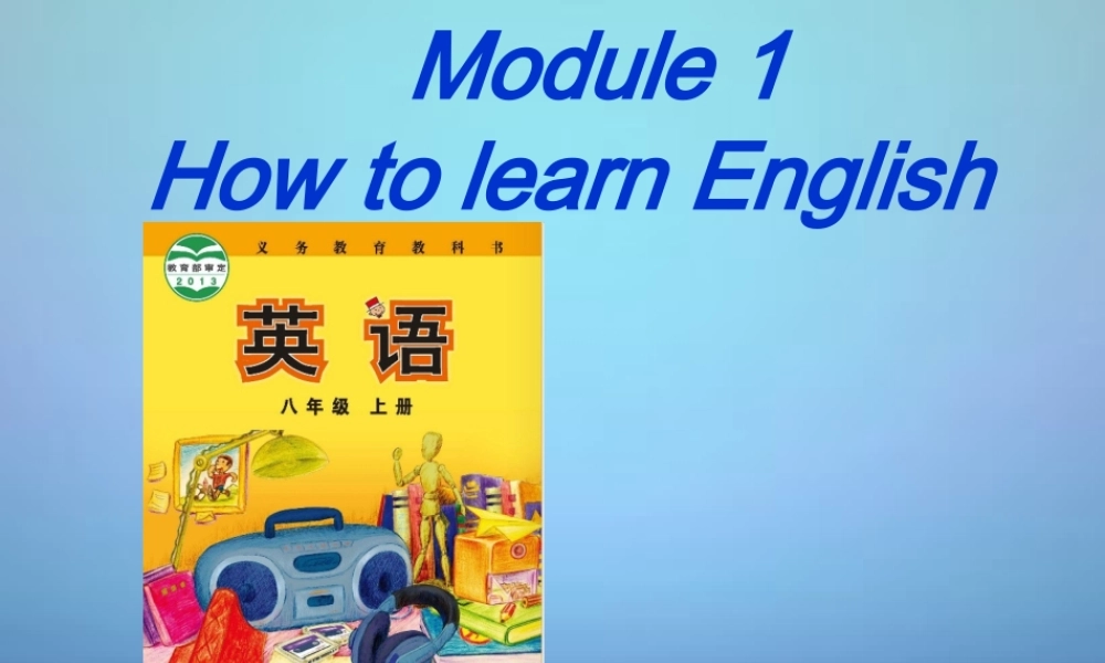 浙江省海盐县滨海中学八年级英语上册 Module 1 Unit 1 Let’s try to speak English as much as possible课件 .ppt