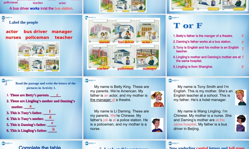 浙江省温州市第十二中学七年级英语上册 Module 2 My family Unit 2 These are my parents课件 （新版）外研版.ppt