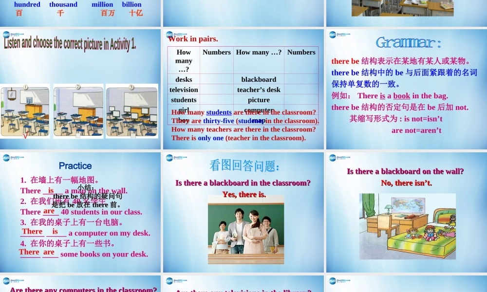 浙江省温州市第十二中学七年级英语上册 Module 3 My school Unit 1 There are thirty students in my class课件 （新版）外研版.ppt