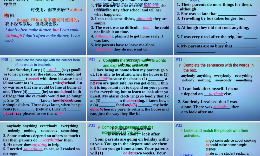 浙江省温州市泰顺县新浦中学九年级英语上册 Module 4 Unit 3 Language in use课件.ppt