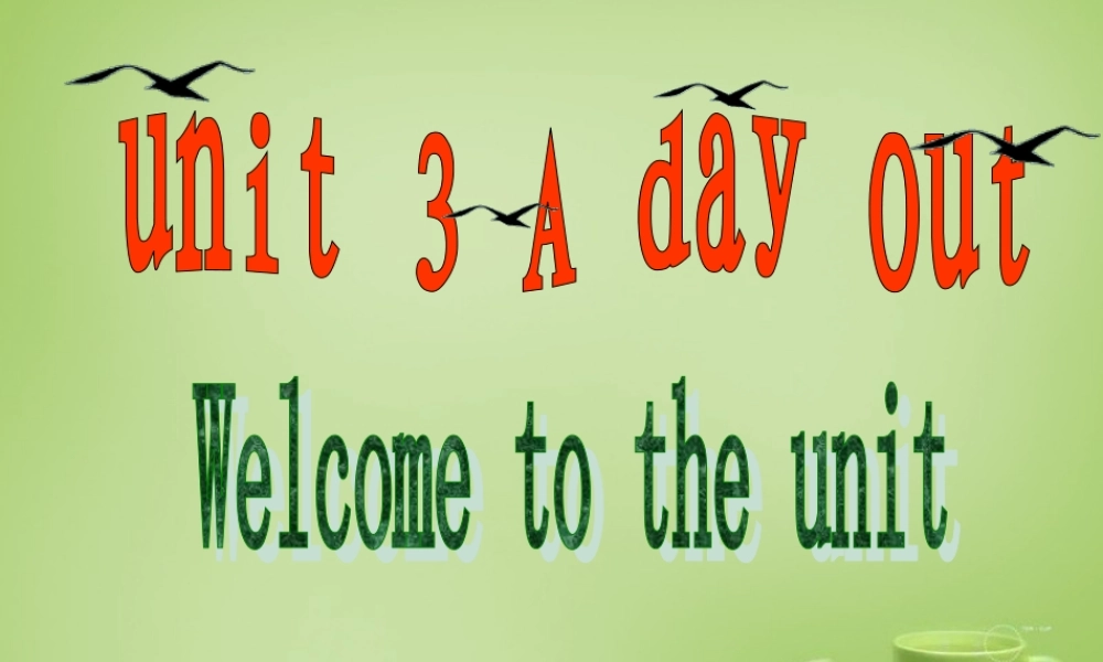 浙江师范大学附属中学八年级英语上册 Unit 3 A day out（第1课时）课件.ppt