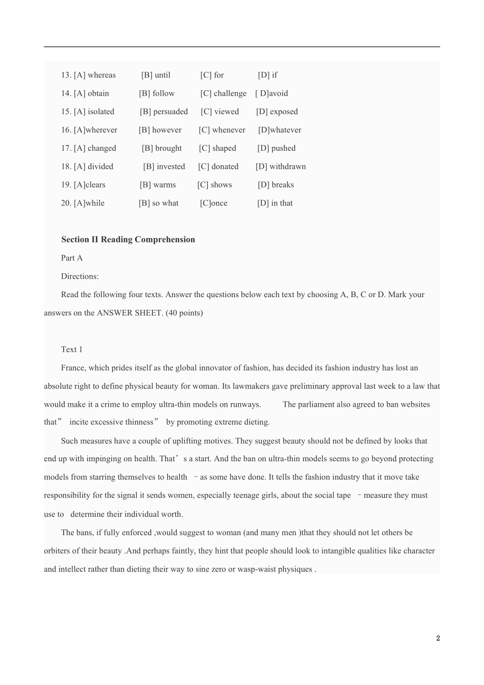 2005—2016年历年考研英语真题集 .pdf_第2页