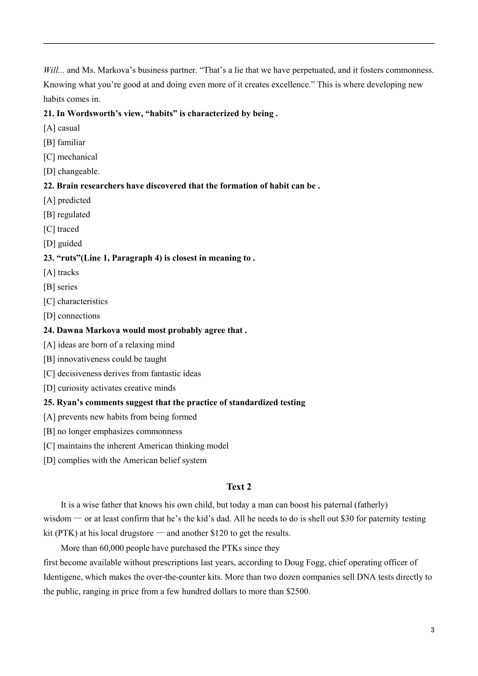 2009年考研英语真题及解析 .pdf_第3页