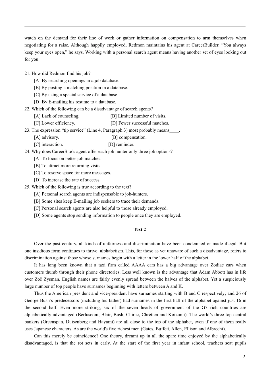 1996—2004年历年考研英语真题集 .pdf_第3页
