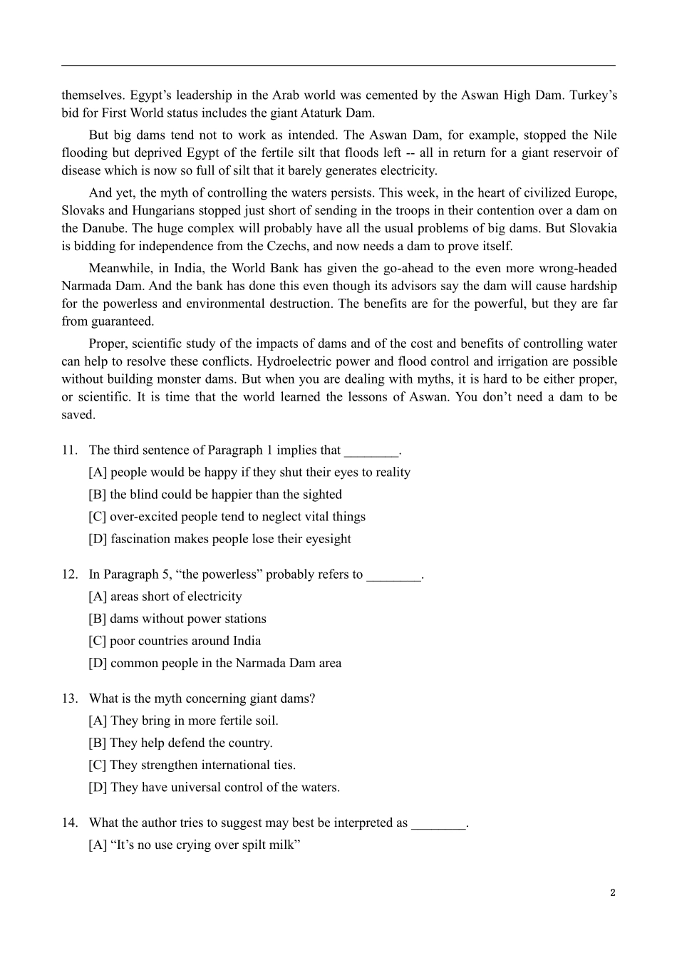 1998年考研英语真题及解析 .pdf_第2页