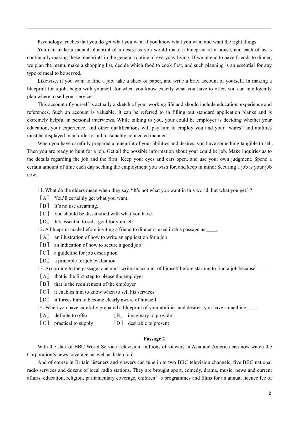 1996年考研英语真题及解析 .pdf_第2页