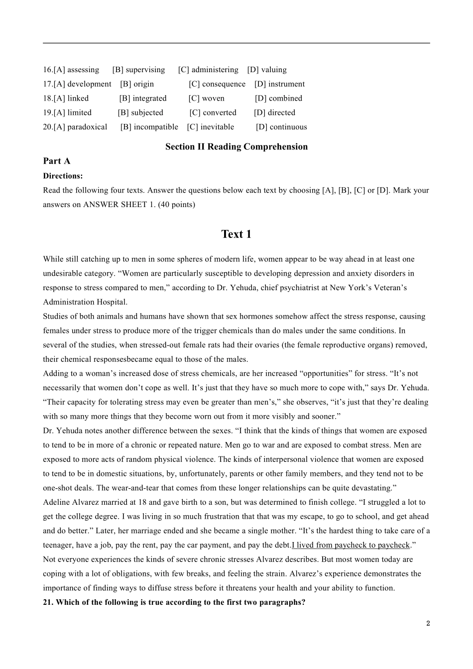 2008年考研英语真题及解析 .pdf_第2页