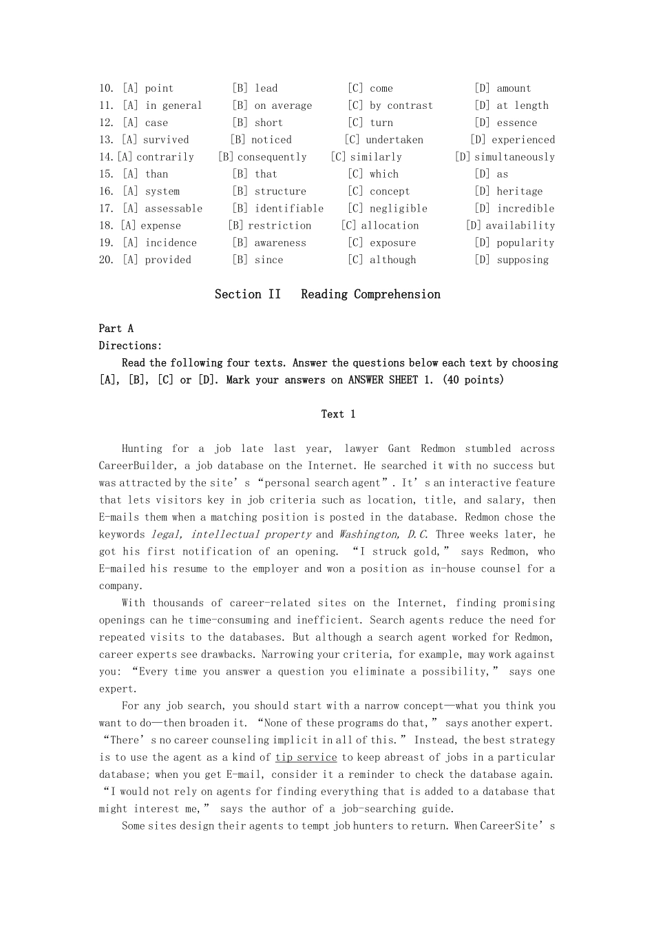 2004年考研英语真题及解析 .pdf_第2页