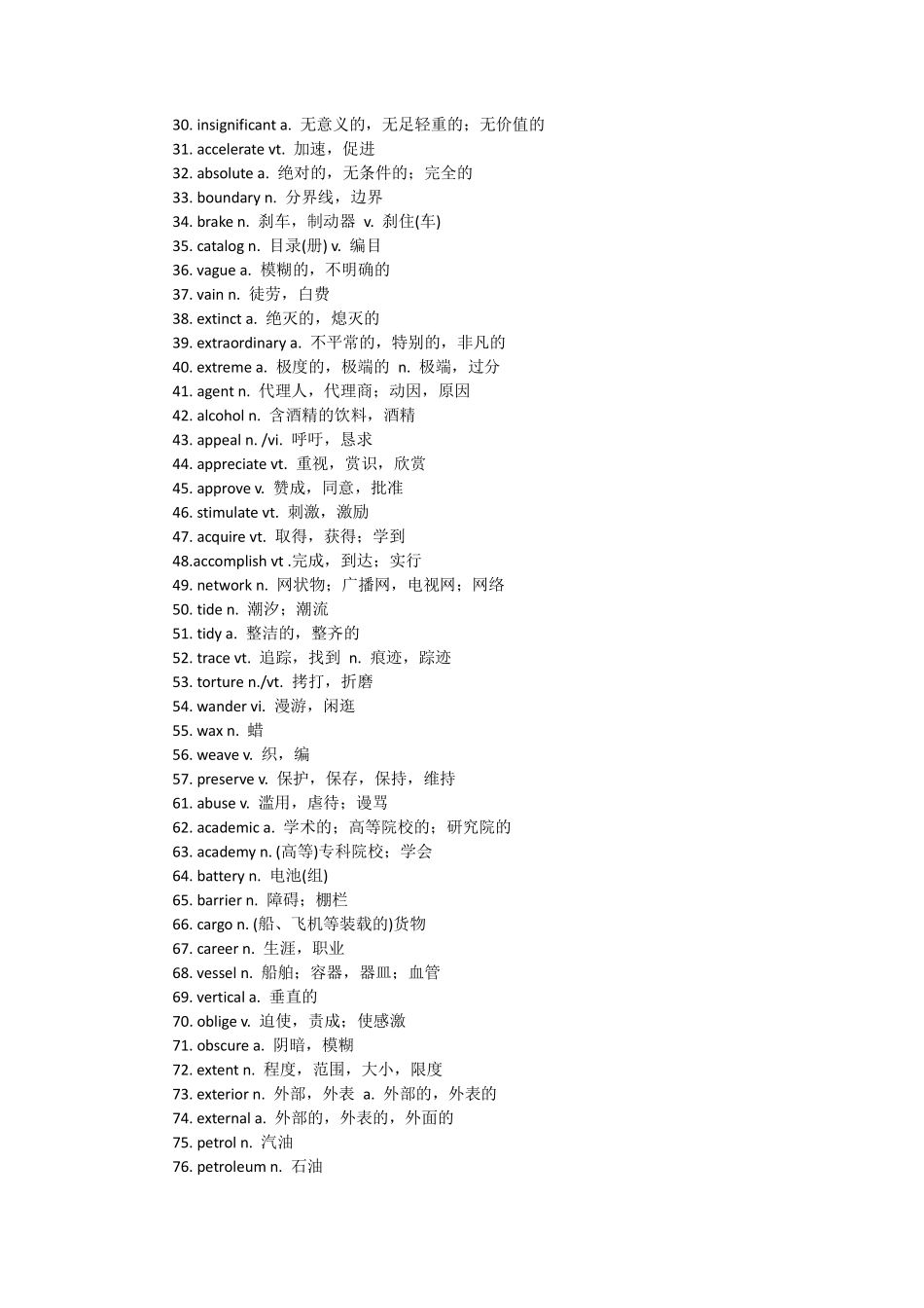 4. 四六级使用率最高的580个词汇.pdf_第2页