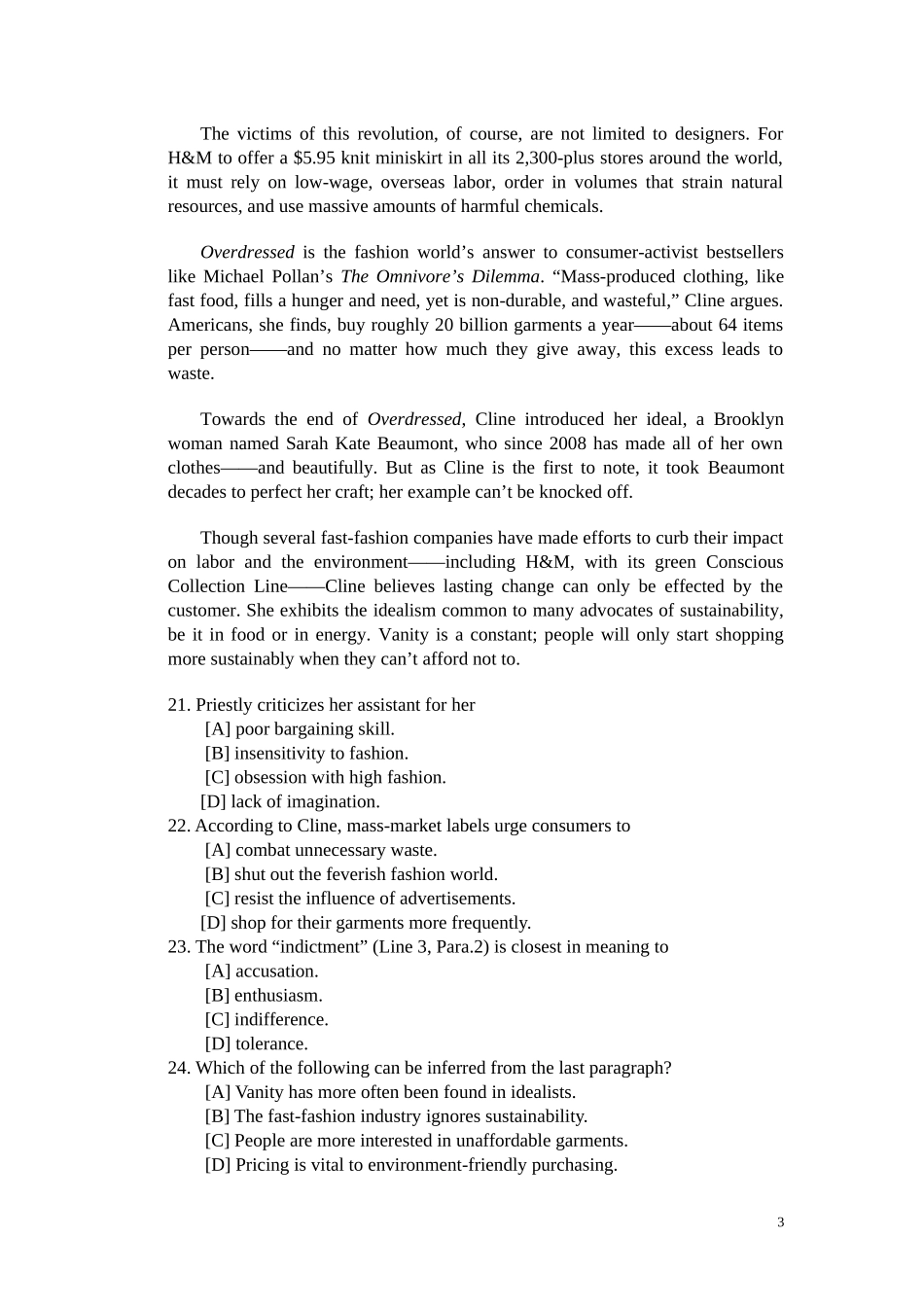 2013年全国硕士研究生入学考试英语一试题及答案详解.docx_第3页