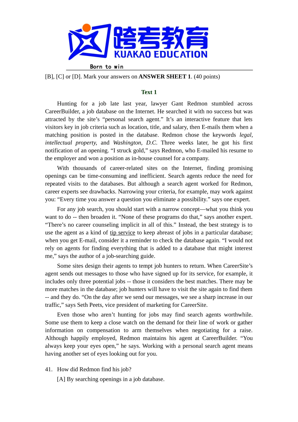 2004年全国硕士研究生入学统一考试英语一试题及解析.doc_第3页