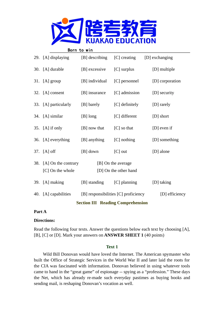 2003年全国硕士研究生入学统一考试英语一试题及解析.doc_第2页