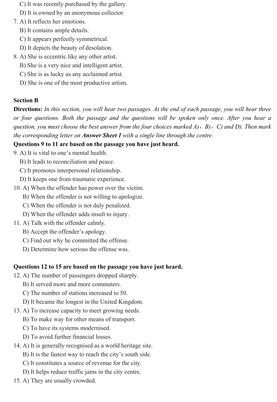 2022年12月大学英语六级考试真题（第1套）.pdf_第2页