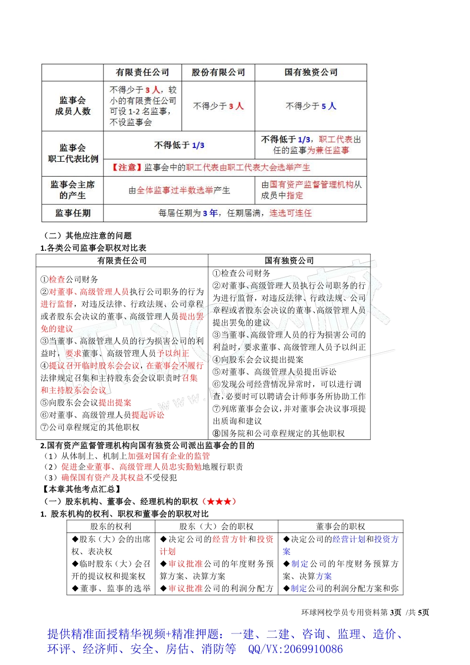 WM_Removed_2019中级经济师-工商-得分点串讲-09、第2章公司法人治理结构3.pdf_第3页