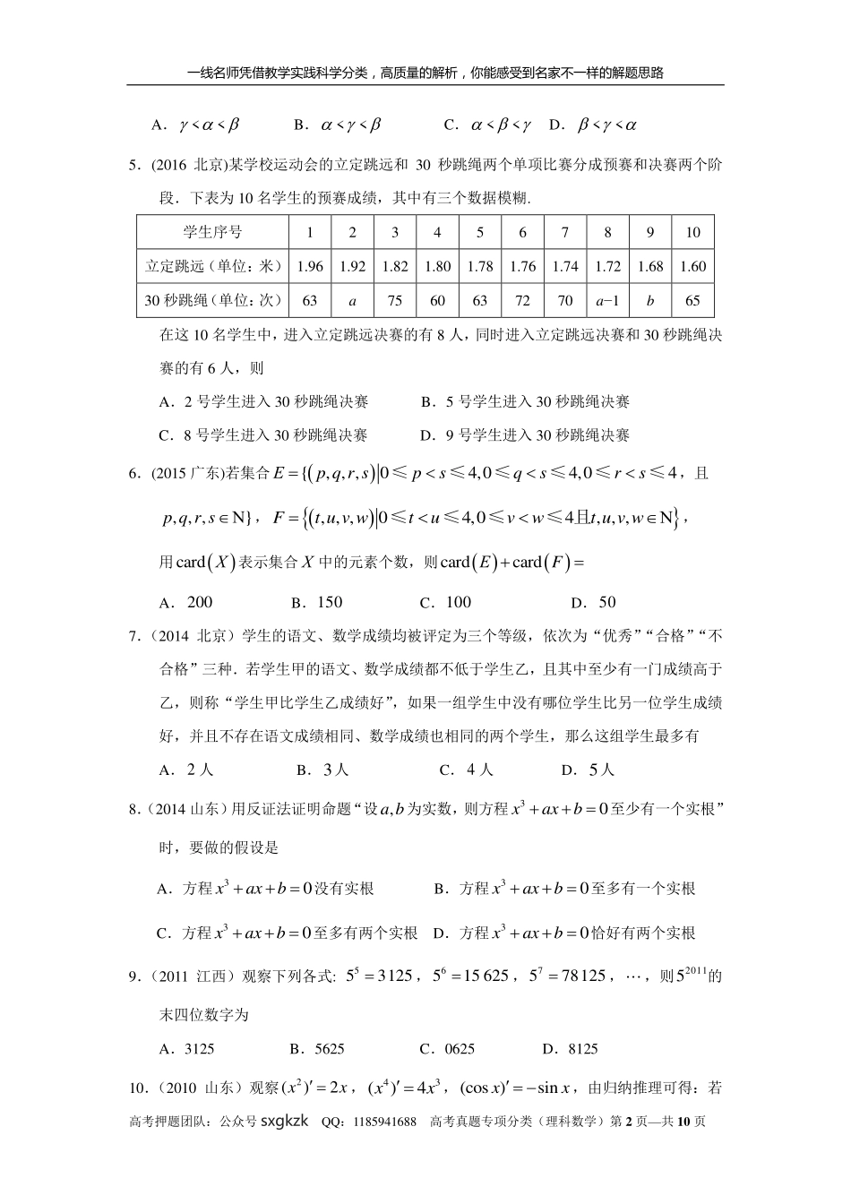 专题十三推理与证明第三十八讲推理与证明.pdf_第2页