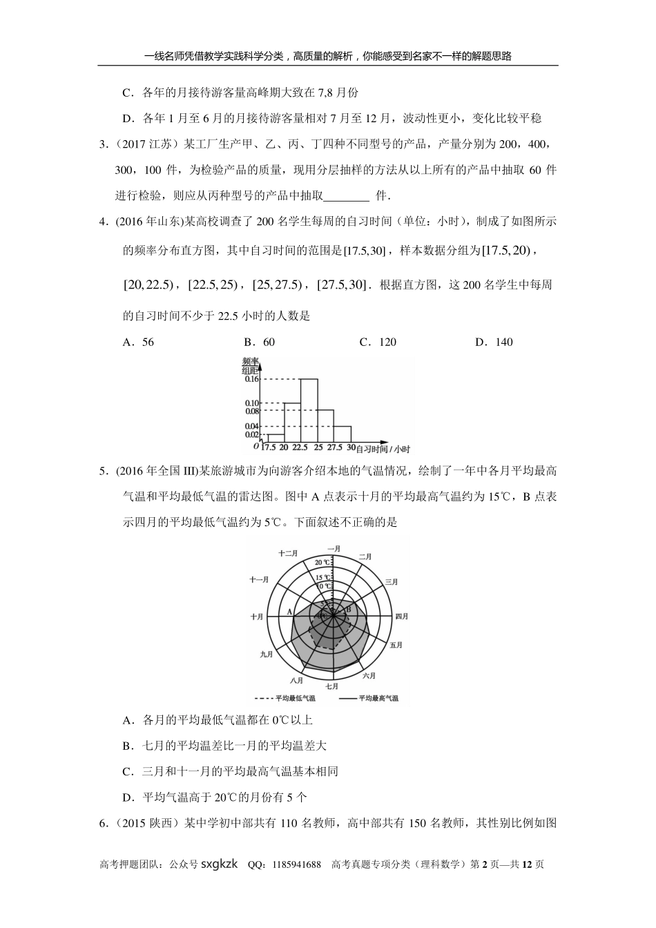 专题十一概率与统计第三十二讲统计初步.pdf_第2页