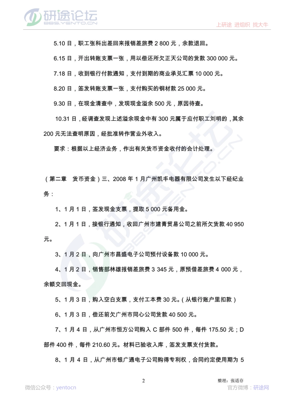 东北农业大学财务会计重点复习题©研途网 YenTo.cn 整理 ✚关注公众号(yentocn)资料多又好 更新早知道.pdf_第2页