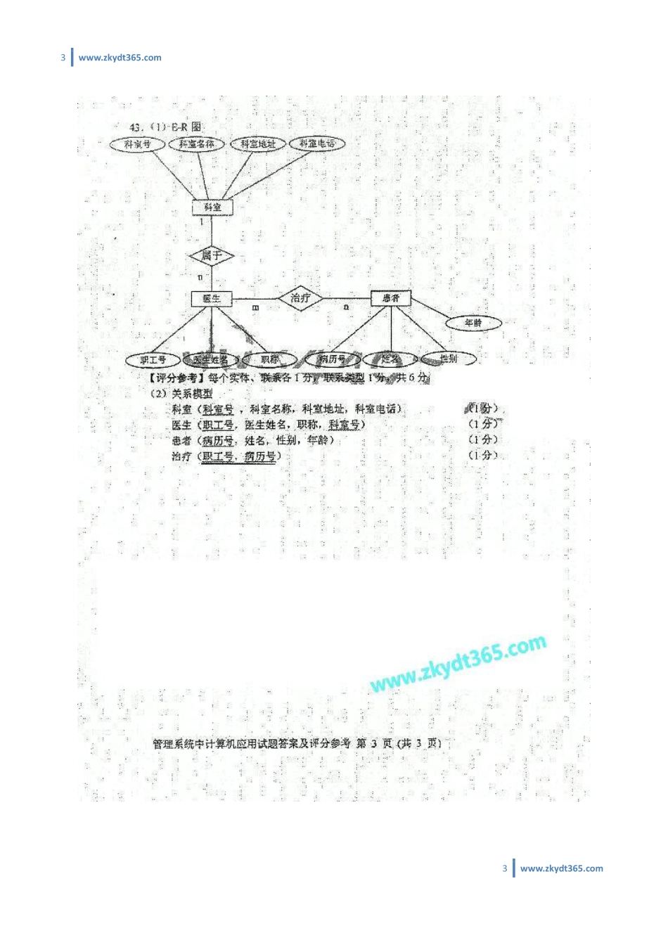 [答案]2016年10月自学考试00051《管理系统中计算机应用》历年真题答案.pdf_第3页