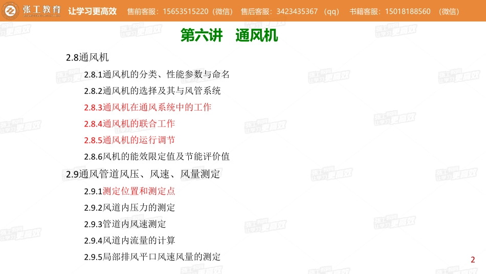 20200403【暖通专业精讲班】第16讲-通风部分2.8 通风机 -老杨.pdf_第2页