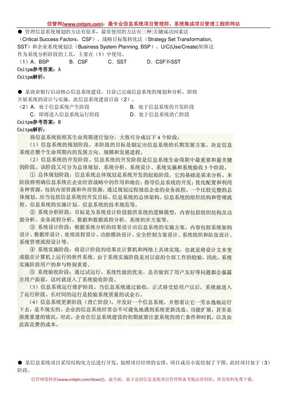 2010年下半年信息系统项目管理师真题（上午）.pdf_第2页