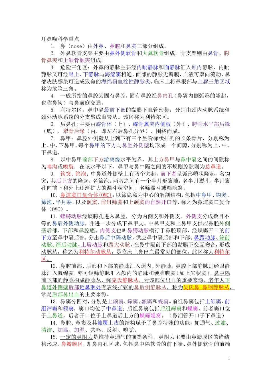 耳鼻喉科学重点孙子茜.doc_第1页