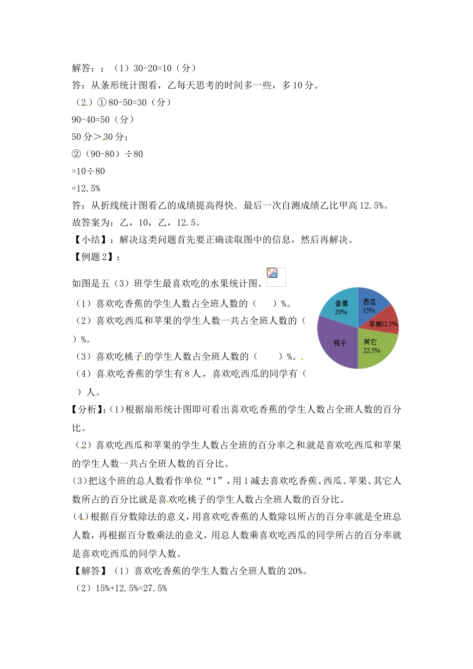 【精品】六年级（上） 数学应用题及解析-类型五统计应用题 人教新课标版（2014秋）.doc_第2页