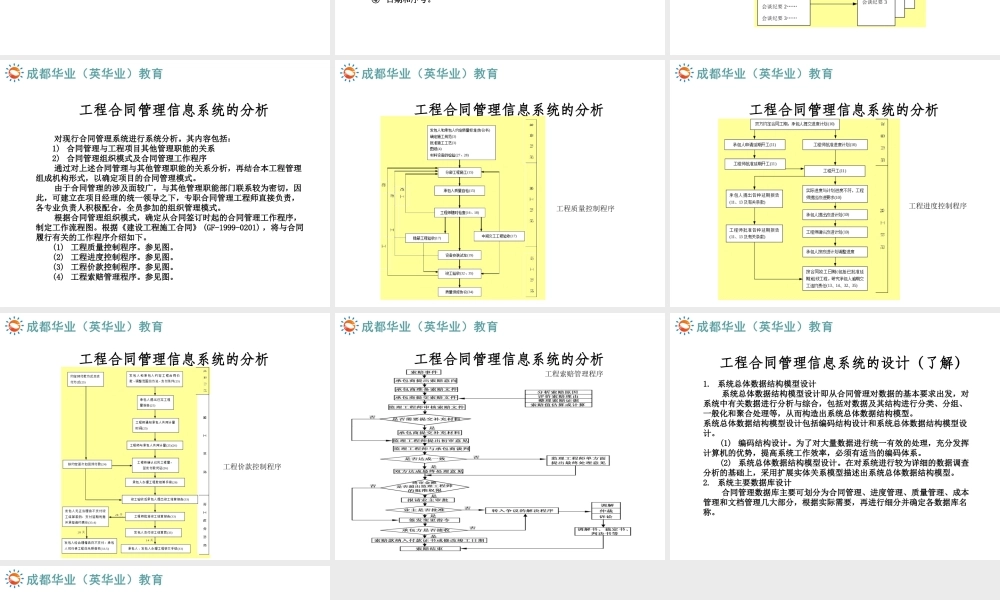 10工程合同管理信息系统知识点--工程合同管理(1).ppt