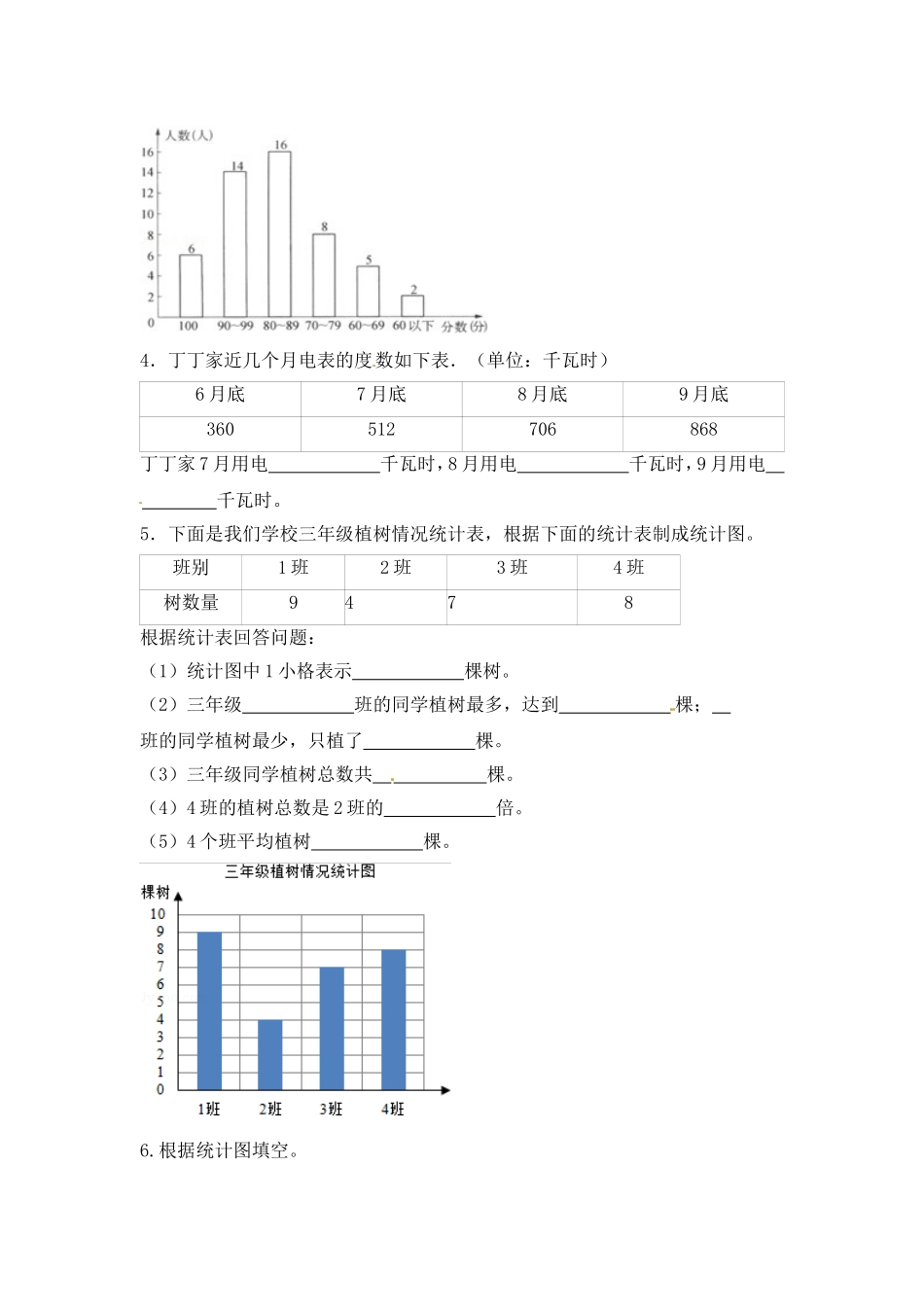 【精品】四年级（上）数学应用题及解析-类型三统计应用题 人教新课标版（2014秋）.doc_第2页