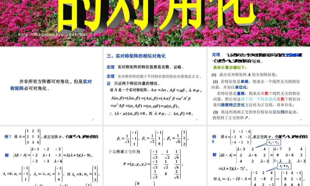 第三节 实对称矩阵的对角化√.ppt