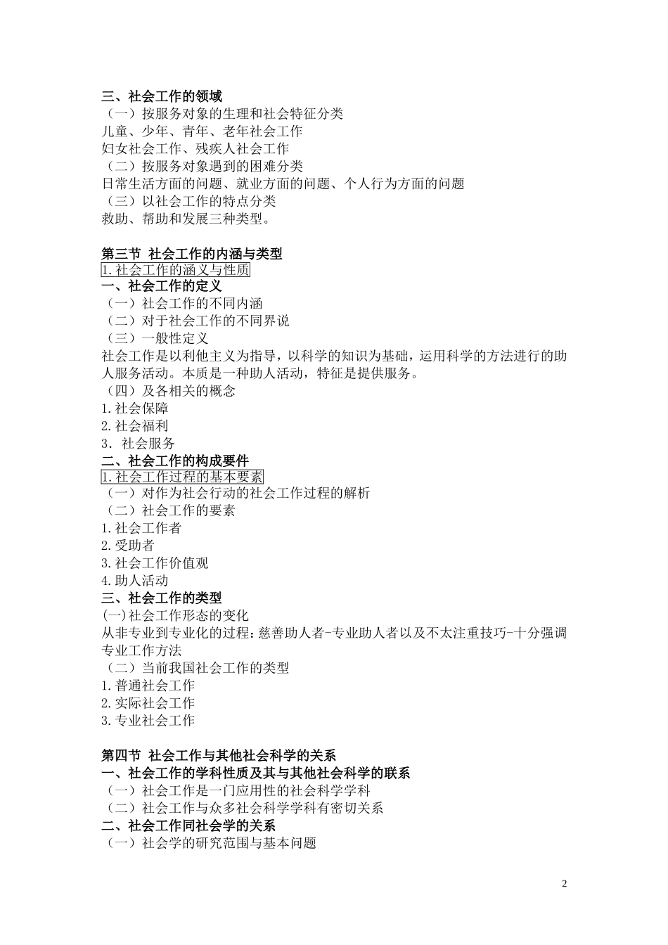 2018《社会工作原理》331考研大纲最全解析资料整理 （63页）十分重要.doc_第2页