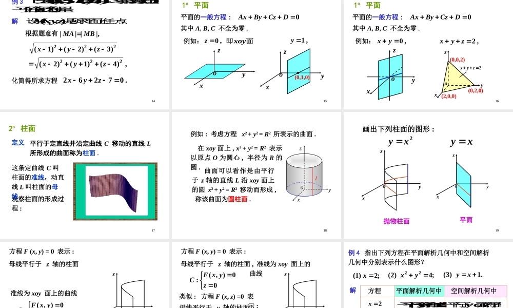第一节 空间解析几何基础知识√.ppt