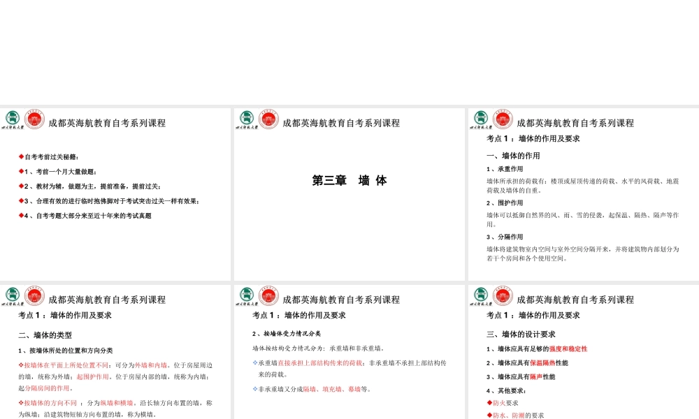 视频课件PPT-3-墙体.ppt