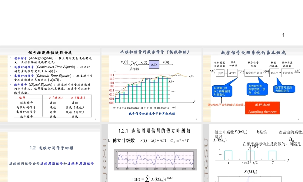 数字信号处理_1 .ppt