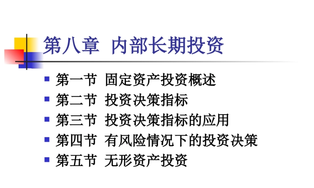 08 内部长期投资.ppt