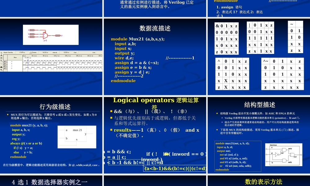 9.6 Verilog语法规定及实例(1).ppt