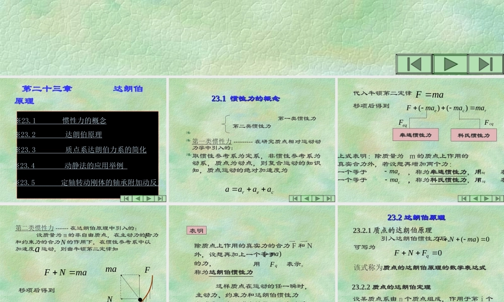 23章达朗伯原理(1).ppt