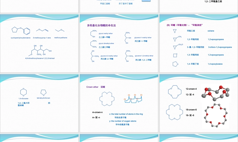 chapter 11 Ether醚.ppt