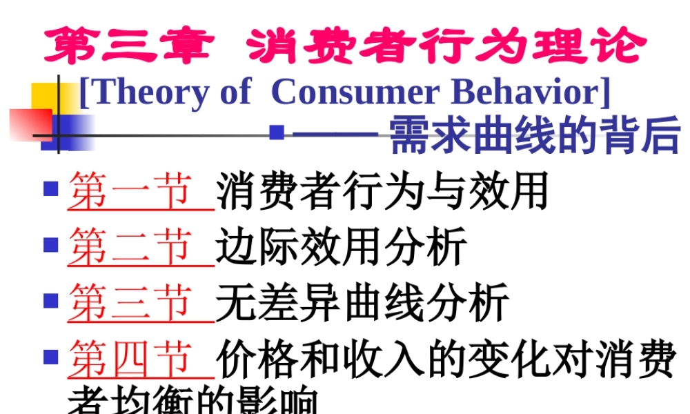 第3章 消费者行为理论.ppt