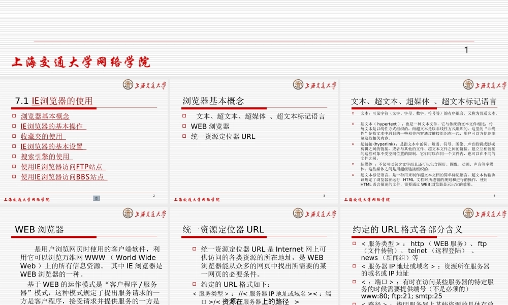 第七章internet 应用.ppt