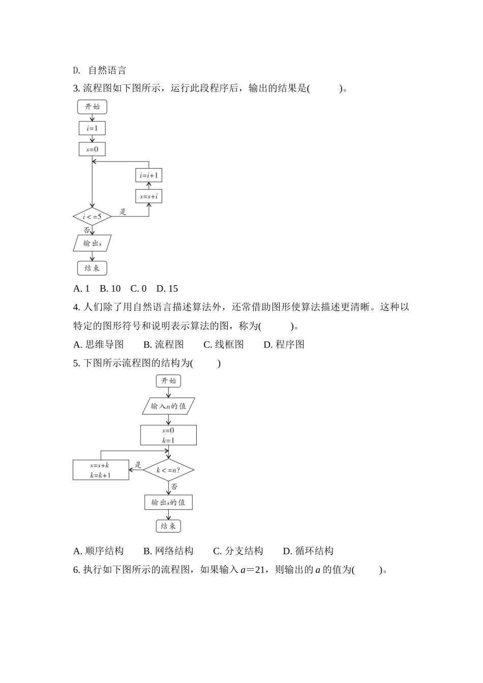 题组特训七 算法与程序设计.docx_第2页