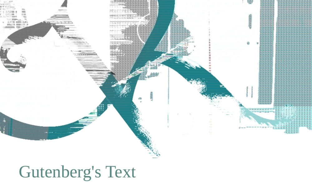 抽象精品ppt模板gutenbergs_text156.ppt