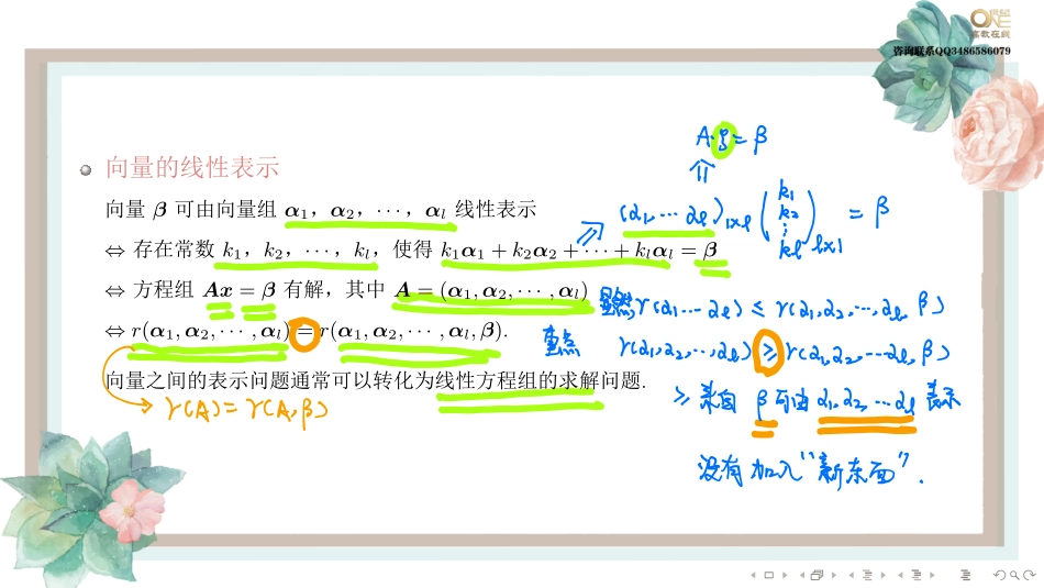 第三章第二节 向量组之间的线性表示（【公众号：最新考研资料】免费分享）.pdf_第3页