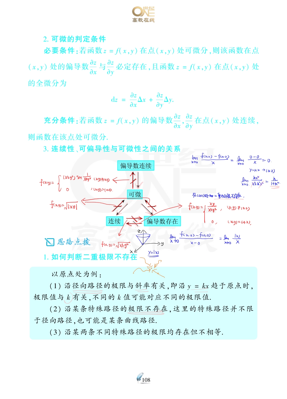 【数一 多元微分】考研数学历年真题（87-96）课堂笔记.pdf_第2页