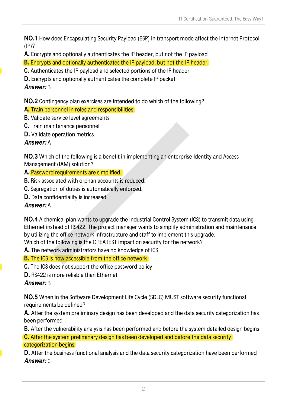 CISSP V17.35 645Q（2019年11月更新）.pdf_第2页