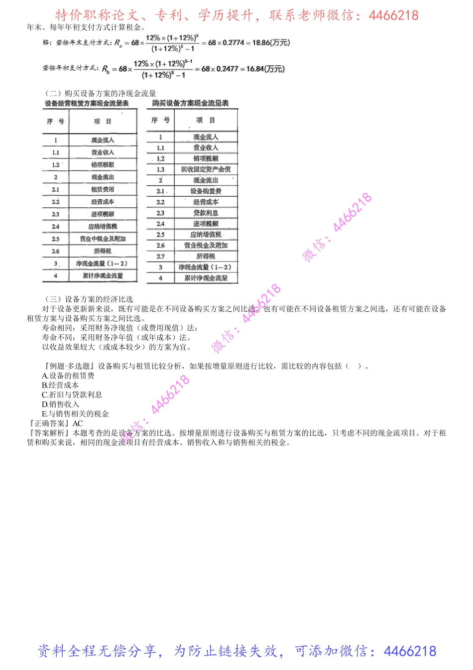 第03讲　设备租赁购买的影响因素及设备方案的比选.pdf_第3页