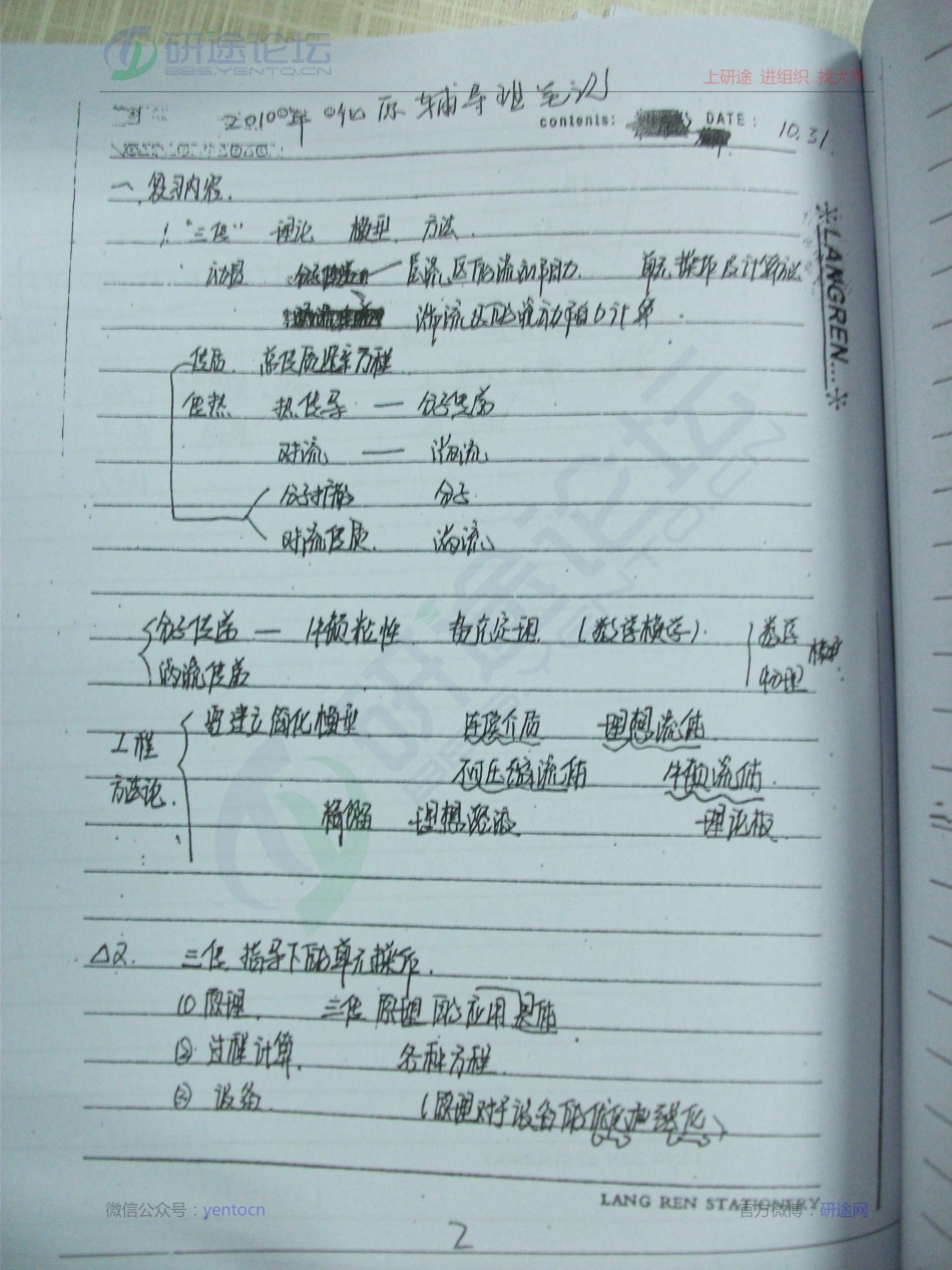 西北大学化工原理内部笔记_部分1©研途网 YenTo.cn 整理 ✚关注公众号(yentocn)资料多又好 更新早知道.pdf_第2页