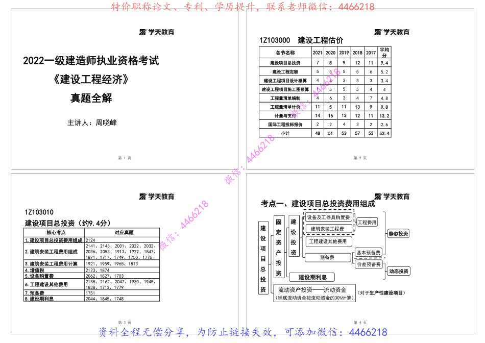 07.2022年一建经济真题全解（第三章）（黑白打印版答案在最后面）.pdf_第2页