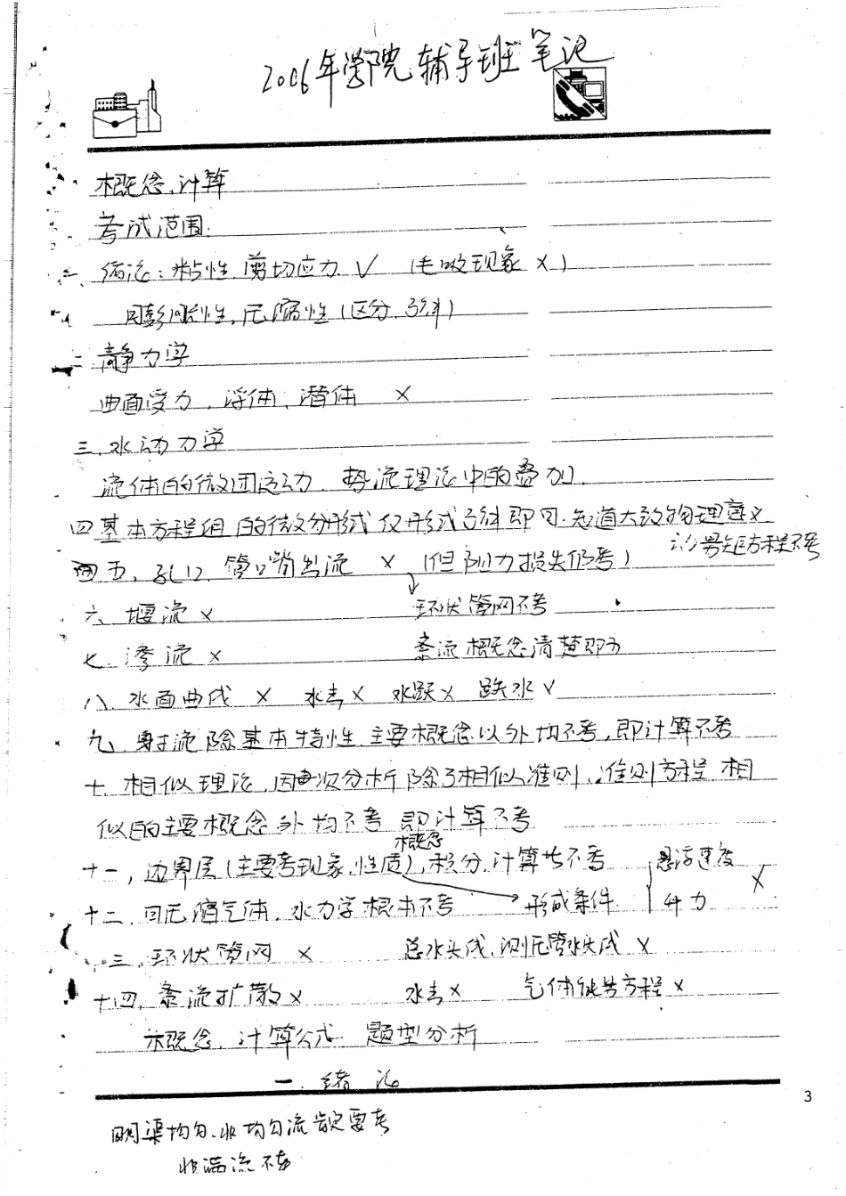 06、07流体动力学院内部辅导班笔记手写版41P.pdf_第2页