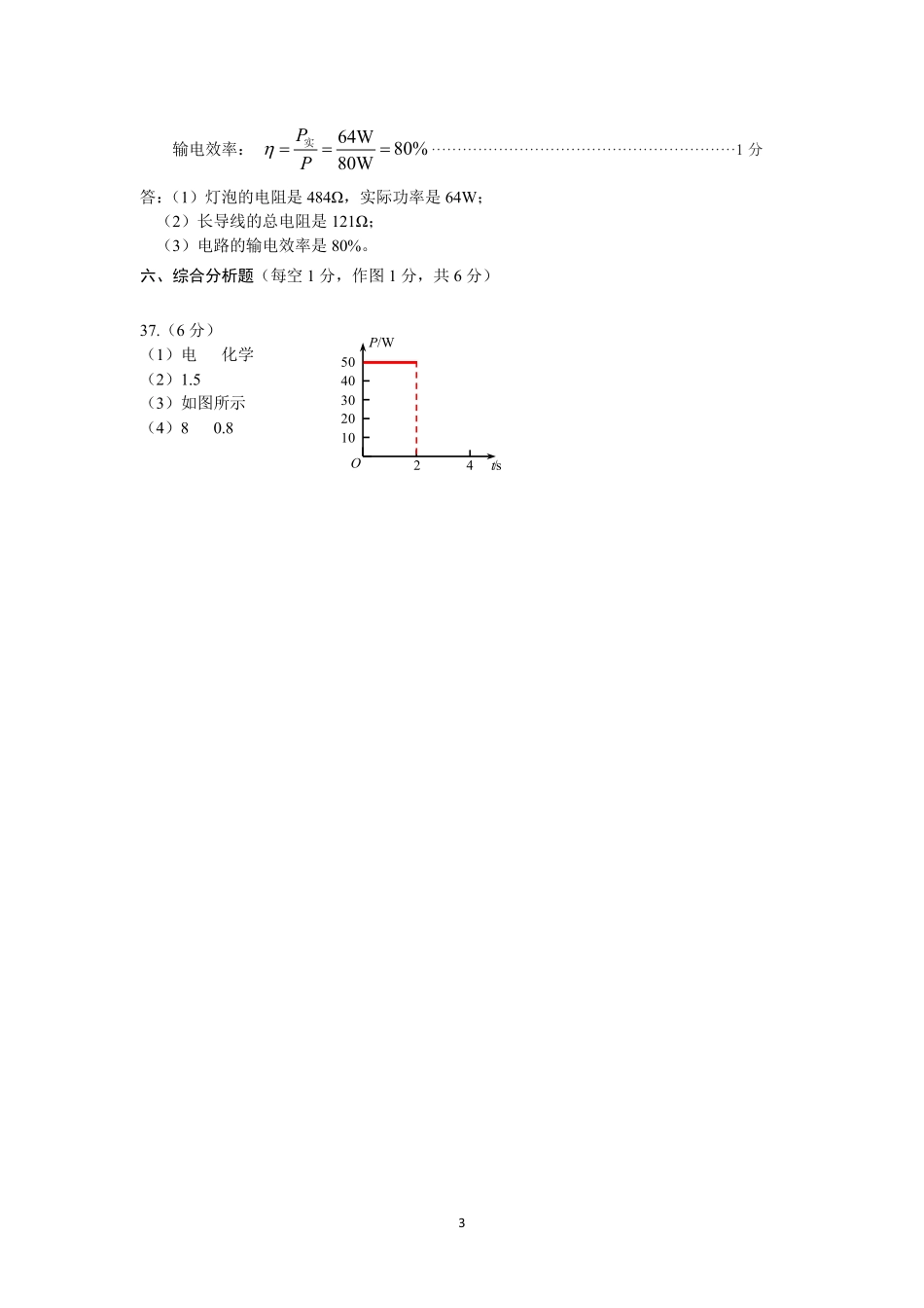 1.深圳市2021-2022学年初三年级中考适应性考试——物理答案（含评分细则）(1)【01资源网：01zykk.com】.pdf_第3页